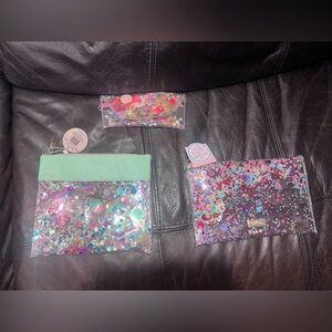Packed Party Sparkly Kids Bags - Pink, Blue, Green